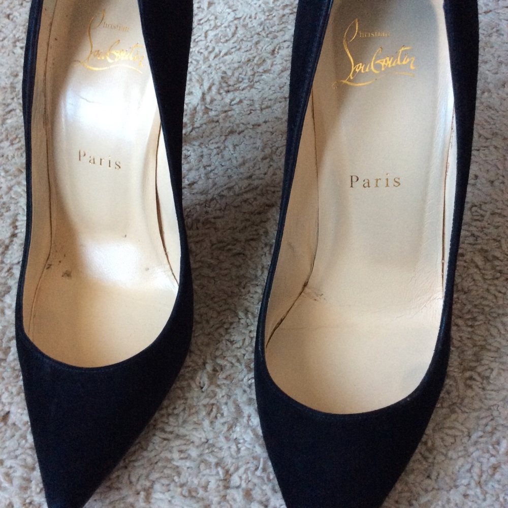 Christian Louboutin Pigalle Follie 100 suede size 38